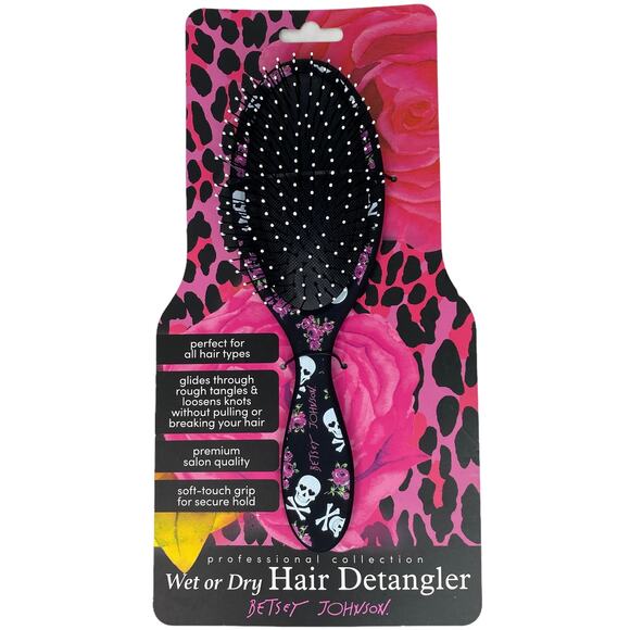 Betsey Johnson Pro Collection Wet/Dry Hair Detangler Brush - Picture 1 of 6